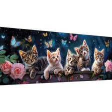 5D Large Diamond Painting Kits Cat - DIY Diamond Art Kits for Adults Animal,Full