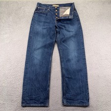 Point Sur Boyfriend Jeans Womens 28 Button Fly Selvedge Denim Straight J Crew