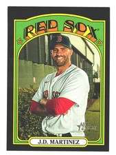 2021 TOPPS HERITAGE BLACK BORDER #453 JD MARTINEZ P/R 50