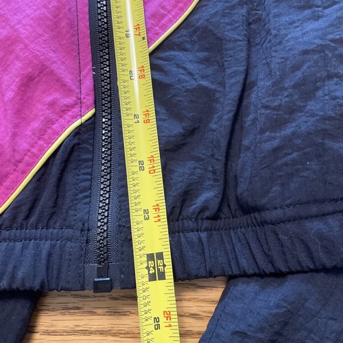 Vintage Active Exchange Neon Windbreaker Nylon Track Suit Set Jacket 90s - Picture 6 of 18