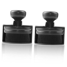 2 PCS Car Tire Shine Applicator Brush, Auto Tire 1 Count Pack of 2 Black