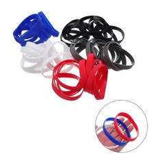50 Pcs Silicone Wristbands Bulk Blank Colored Stretch Bracelets For Party Teens