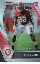 2021 PRIZM DRAFT PICKS - DYLAN MOSES SILVER PRIZM RC ALABAMA
