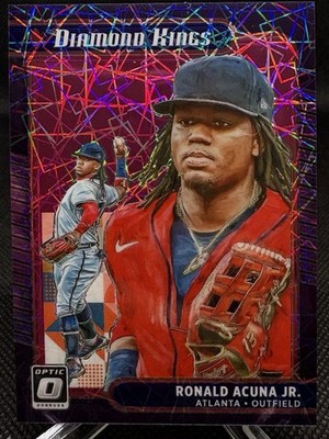 Ronald Acuna - Jr 2021 Donruss Optic Diamond Kings Pink Velocity Prizm 226/249