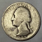 * SILVER * 1935-D  Washington Quarter - 90% Silver