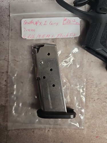 Beretta APX 1 Carry 9mm 6 Rd Magazine ๐ฎ๐น Factory OEM 9 clip Flush Fit Base x 1 - Picture 3 of 18