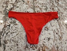 True Vintage Victoria's Secret Fabulous Collection Soft Thong Panties Red Medium