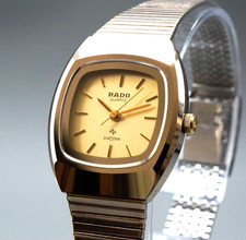  Near MINT / Box RADO Diastar 110.9513.3 Gold Quartz Women's Watch From JAPAN