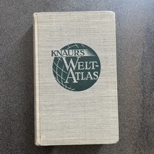 Knaurs Welt-Atlas 1939 Antikes Lexikon mit 130 Landkarten