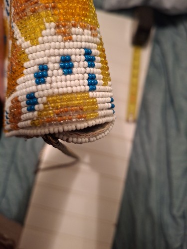Anthropologie Vera Braded Clutch Chain Strap Rare Color Blue White Yellow Orange - Picture 20 of 24