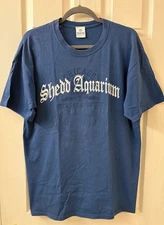 Unisex T-Shirt, Shedd Aquarium/Chicago, Blue, Medium