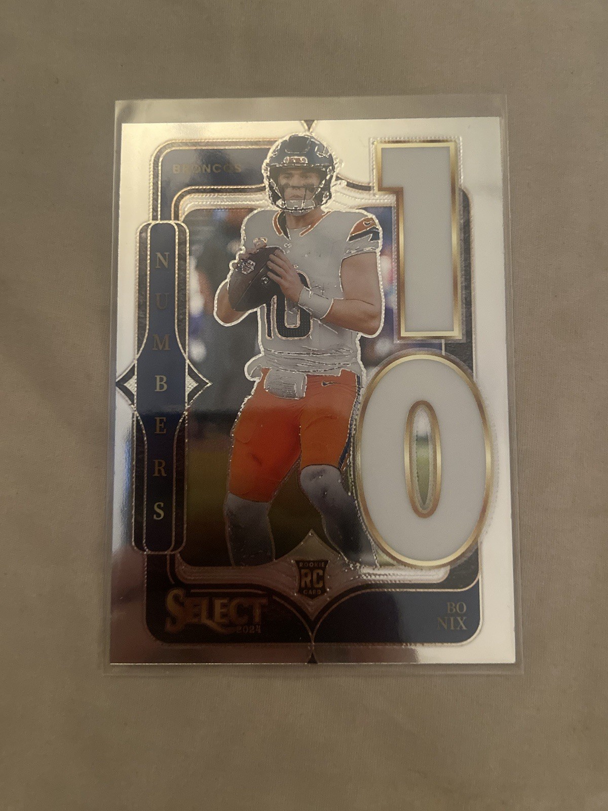 2024 Panini Select - Select Numbers Bo Nix #6 (RC)