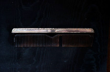 Gorgeous Antique Art Nouveau Flower Sterling Silver Hair Comb 26g .91oz