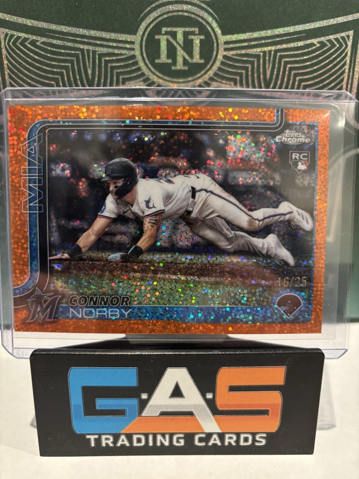 2025 Topps Chrome - Connor Norby #199 Image Variation Orange Speckle /25 (RC)