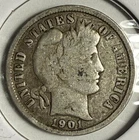 1901-P Barber Dime - (13-1)
