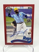 2024 Topps Update Series  Red 1989 Topps Baseball Autographs Junior Caminero /25