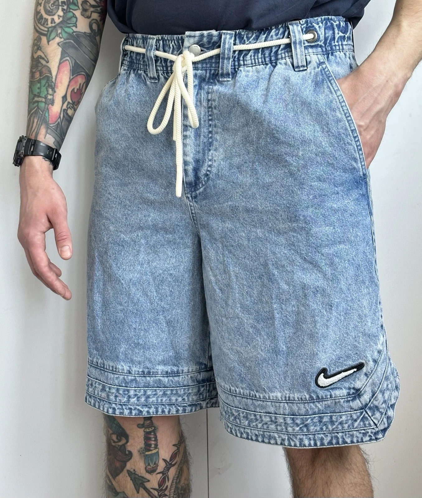 Nike Force Men's Denim Basketball Shorts HV1913-436 Blue Size M
Opens in a new window or tab