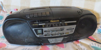 Vintage Panasonic RX-DS11 Boombox Stereo Radio CD Cassette Player
