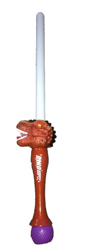 Dinosaur Light Up Bubble Sword Wand T-Rex Toy Blaster Gun With Lights & Sounds