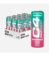 C4 Smart Energy Watermelon Burst Zero Sugar Energy Drinks x12 Cans BNIB