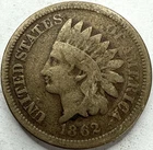 1862 Indian Head Cent Exact Coin Imaged #IND1928