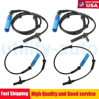 4Pcs ABS Speed Sensor Front Rear L+R For BMW E60 E63 E64 535i 550i 645Ci 650i US