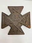 Antique Confederate States CSA Cast Iron Plaque