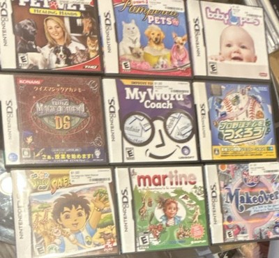 Nintendo DS Game Lot Assorted Multiple Titles w/ Cases Video Games