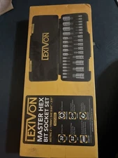 LEXIVON Master HEX Bit Socket Set of 32 Pcs - SAE and Metric Set w/ Storage Case