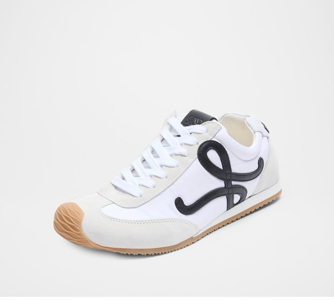 Loewe Ballet Runner 2.0 Hombre Zapatillas Blanco y Negro Nylon Auténticas 41 y 42