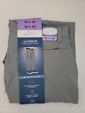 NWT Mens Greg Norman Ultimate Stretch Pants Size 30x30 Gray