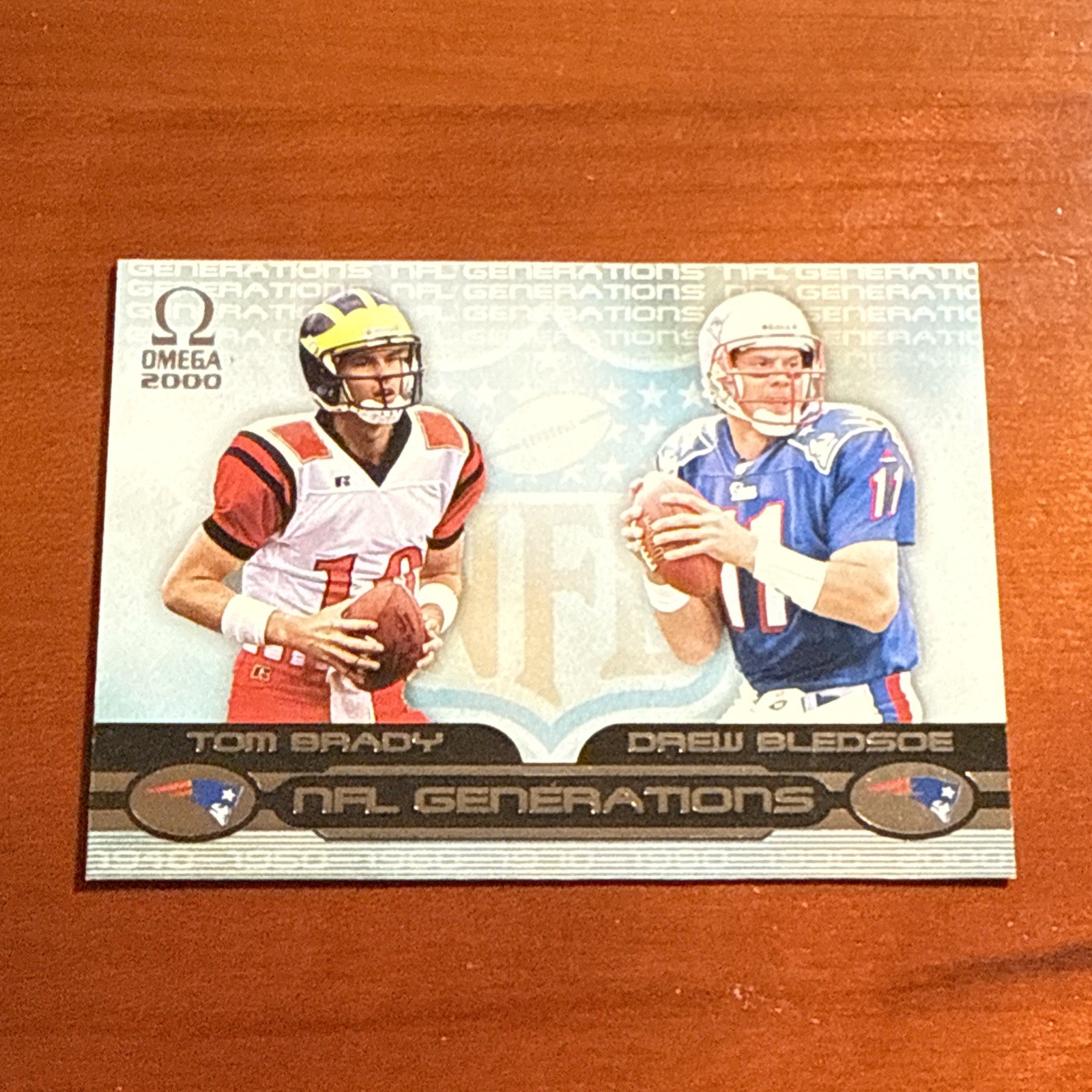 TOM BRADY 2000 PACIFIC OMEGA GENERATIONS INSERT ROOKIE #13