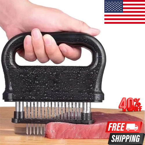✅PRO GRADE Ultra Durable Meat Tenderizer | 48 Stainless Steel Blade Kitchen Tool - Picture 1 of 13