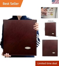 Large Dust-Free Leather Photo Album - Handmade for Memorable Keepsakes, 40 Pages
