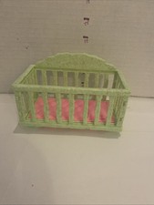 Vintage Green  Pink Crib Flintstones
