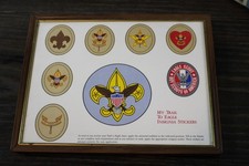 Vintage Boy Scouts - Display Plague - My Trail to Eagle Scout - About 10 X 8