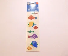 Mrs. Grossman's Stickers Lot of 2 Strips Brand New in Package ~Opal Fish~ HTF