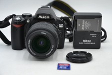 Nikon D60 10.2MP DSLR Digital Camera AF-S Nikkor DX 18-55mm Lens Battery Charger