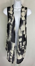Chico's Easywear Tie Dye Vest Sleeveless Cardigan Women  s Size 2/ 12 /Large