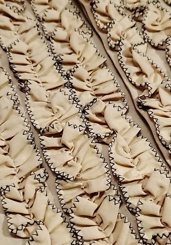 Vintage Career Club Belgrave Square Ruffle Tuxedo Shirt. Mustard Yellow. Awesome - Picture 6 of 7