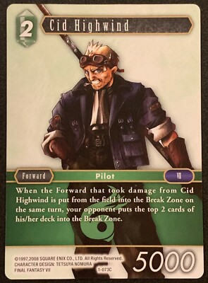 Cid Highwind | 1-073C | Common | Wind | Forward | Opus I | Final Fantasy TCG