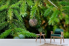 3D Green Plant Self-adhesive Removeable Wallpaper Wall Mural