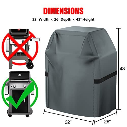Günstige BBQ Grillabdeckung - Wasserdicht, Winddicht & Ausbleichbeständig - Bild 6 von 9