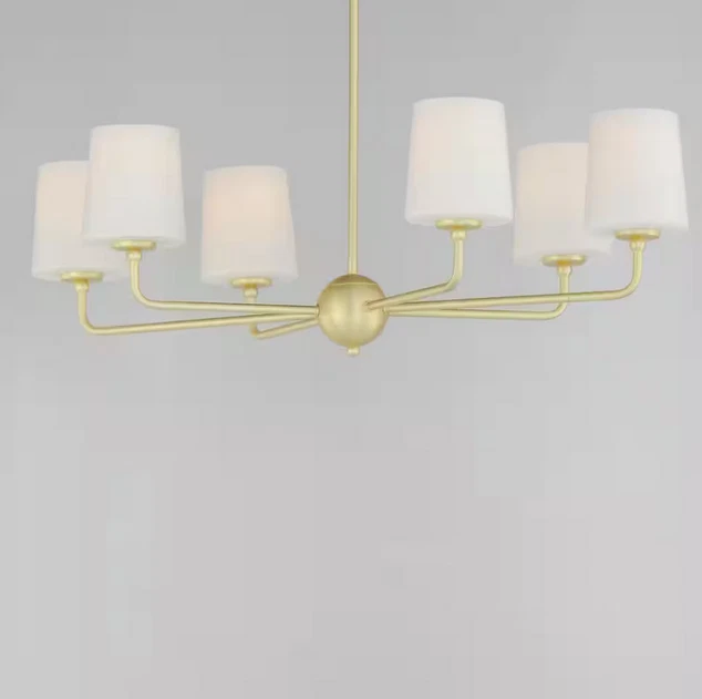 Maxim Lighting Bristol 6-Light Brass Chandelier - Image 2 of 3