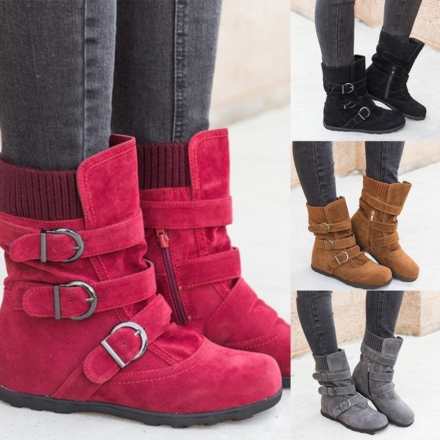 High Quality Outdoor Women Boots Shoes Heel Ladies Suede Warm Winter Women\'s High Quality Outdoor Women Boots Shoes Heel Ladies Suede Warm Winter Women\'s