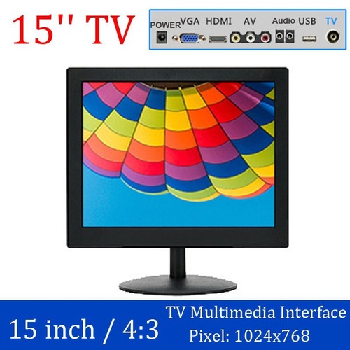 15" Security CCTV Monitor VGA HDMI BNC AV USB for Raspberry Pi Game Computer - Picture 15 of 16