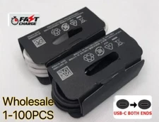 100x USB-C to USB-C Fast Charge Cables Type C Charger Bulk Wholesale FOR Samsung