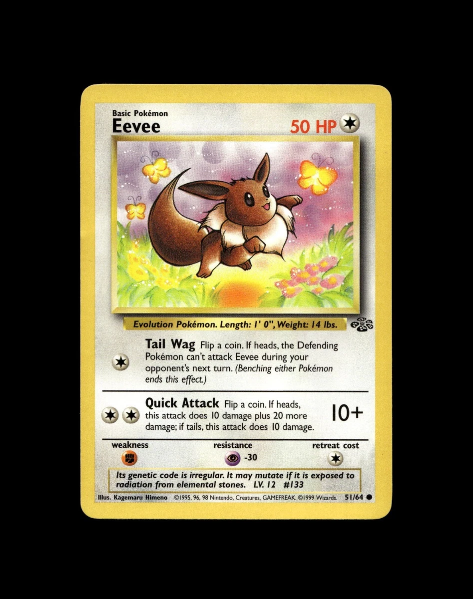 Eevee Pokmon TCG Jungle Common Individual Collectible Card Game Cards for  sale | eBay