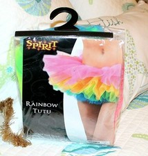 Spirit Halloween Rainbow Tutu One Size Fits Most Party Fun 5K Dress Up T13