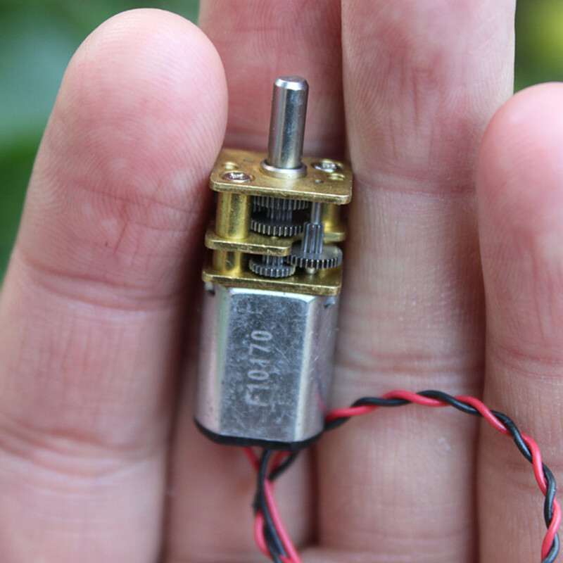 N20 Full Metal Gear Motor - 3V-6V DC, 450 RPM (Slow Speed) For DIY Robots & Locks